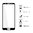 Full Coverage Tempered Glass Screen Protector for Motorola Moto G6 Plus - Black